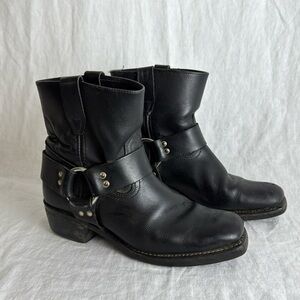 Durango Harness Boots Motorcycle Men’s 8.5 Black Leather